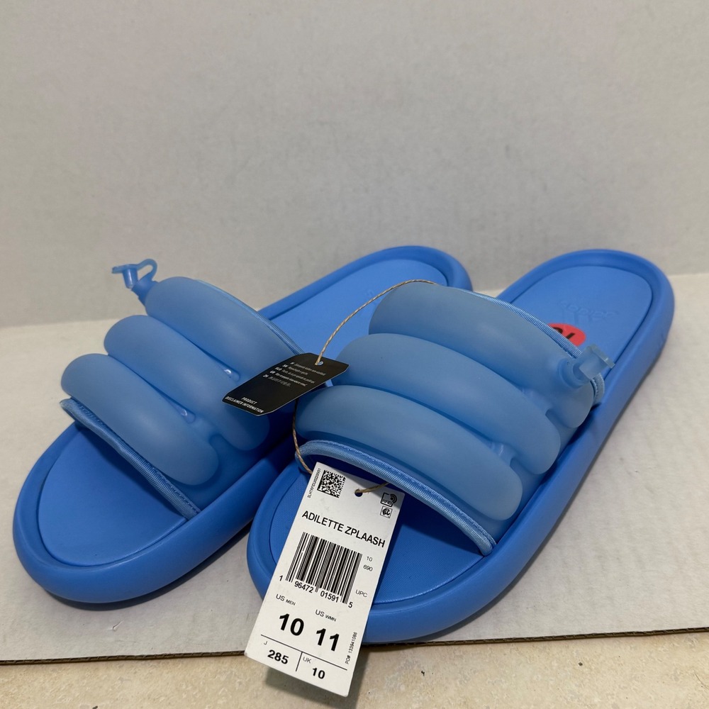 Adidas Adilette Zplaash Mens Item Slide 10 Blue NEW Inflatable Upper IF8663